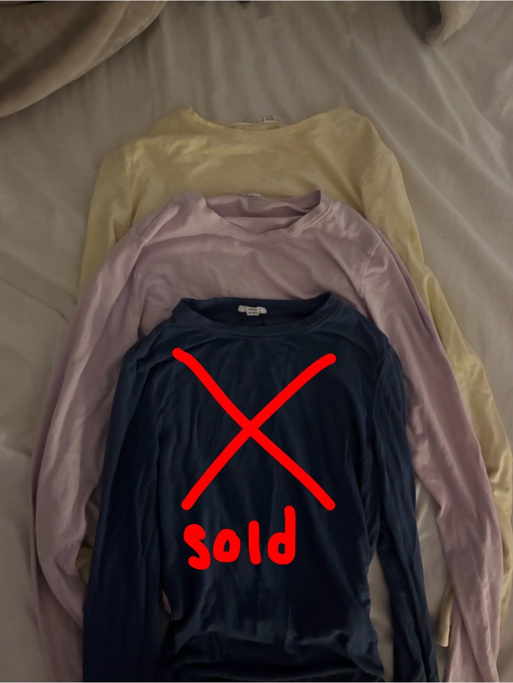Garage Long Sleeve Tops - Yellow, pink